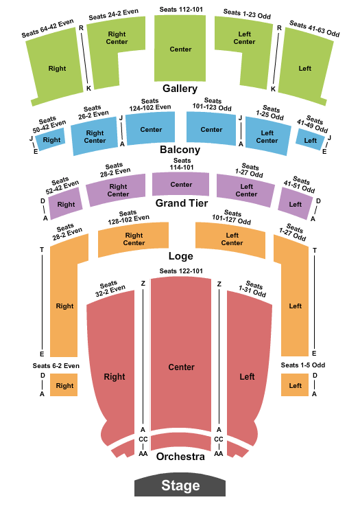 Orpheum Theatre Mrs. Doubtfire Seating Chart